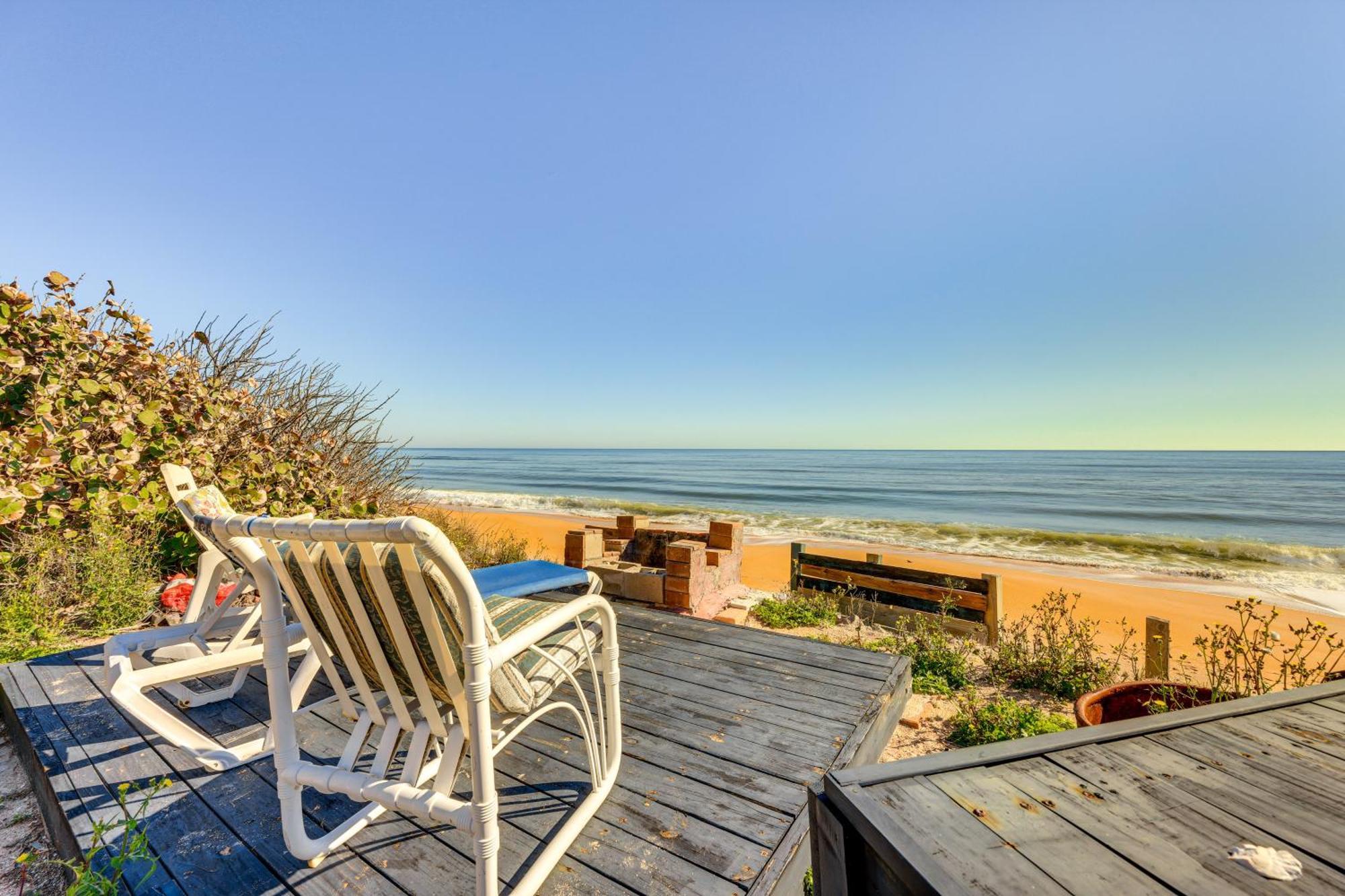 Oceanfront Oasis In Flagler Beach With Deck And Views! Buitenkant foto