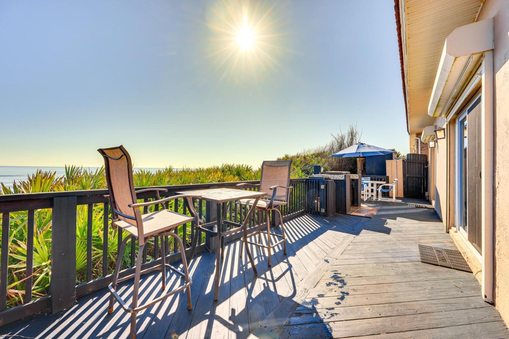 Oceanfront Oasis In Flagler Beach With Deck And Views! Buitenkant foto